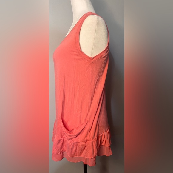 NWOT LOGO by Lori Goldstein Tank Top w/ Pockets in Beautiful Apricot!! - Picture 4 of 8